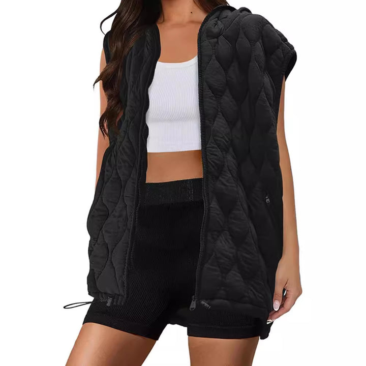 Lady hoodie with quilted design Amarae