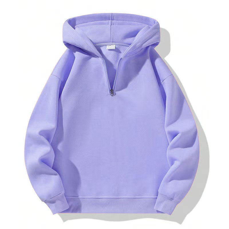 Men's sporty hoodie with half-zipper Amarae
