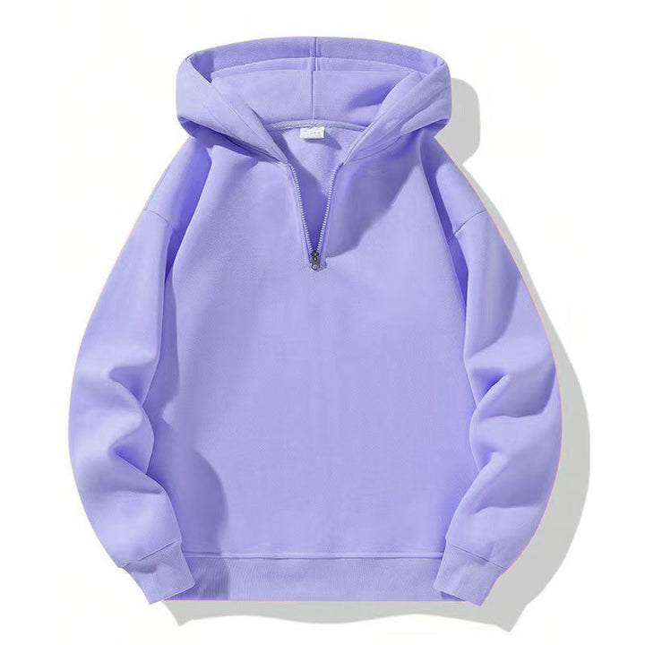 Men's sporty hoodie with half-zipper Amarae