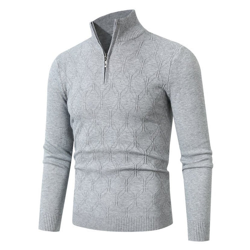 Men's knitted sweater with a modern textured pattern Amarae