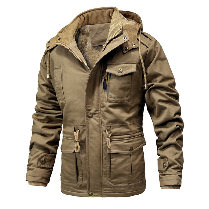 Robust winter jacket for men with warm teddy lining Amarae