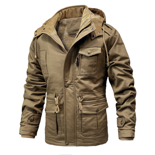 Robust winter jacket for men with warm teddy lining Amarae