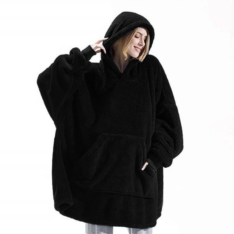 Ladies Oversized Cozy Fleece Hoodie with Practical Pockets Amarae