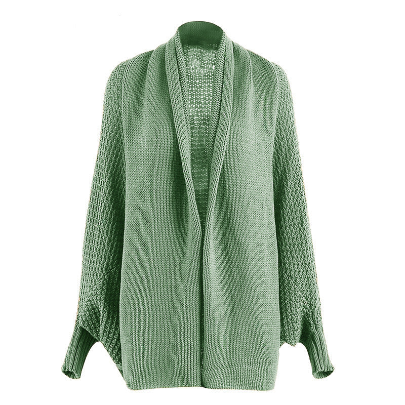 Ladies Large knit cardigan with a relaxed fit and voluminous sleeves Lune London