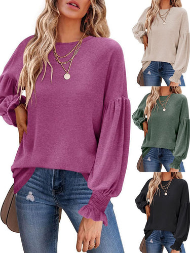 Ladies trendy sweater with balloon sleeves Amarae