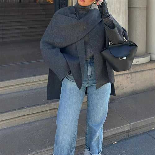 Ladies Oversized Wool Jacket Amarae
