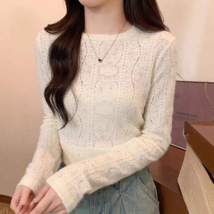 Pull fin à manches longues pour femmes Chic & Stil