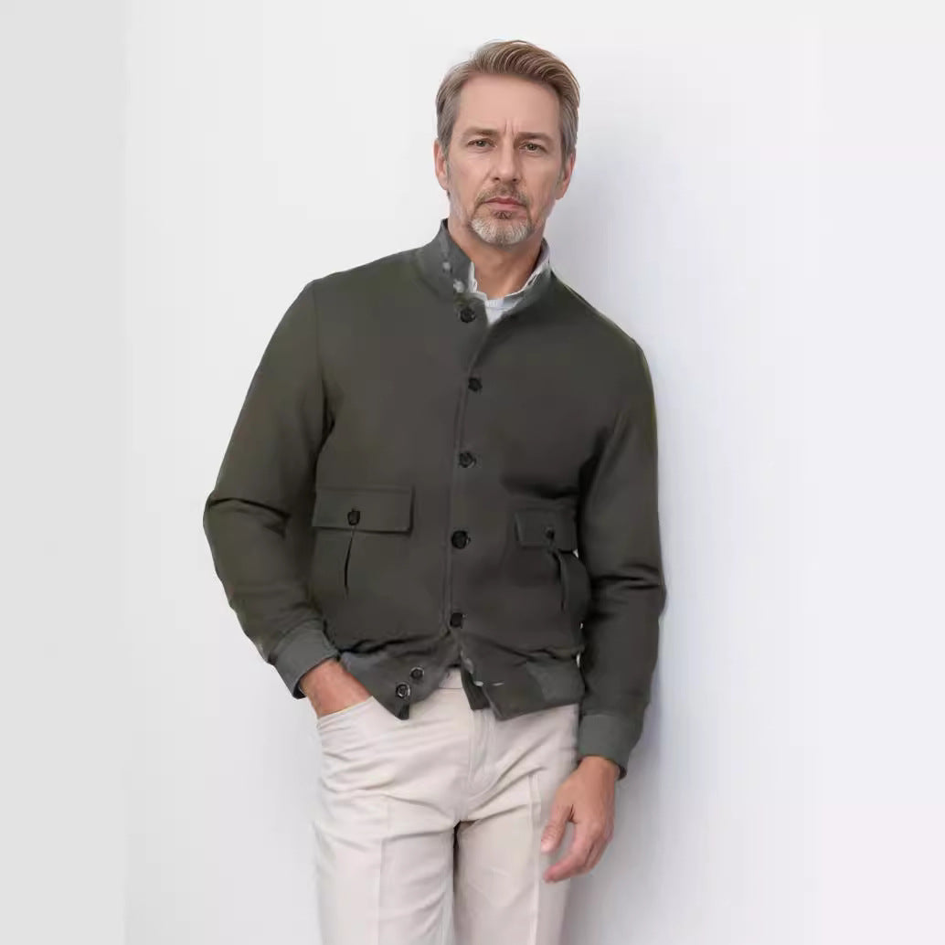 Fashionable wool jacket for men with warm inner lining Lune London