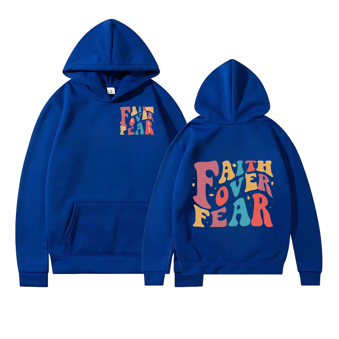Women's Hoodie with Motivational Graphic Details Chic & Stil