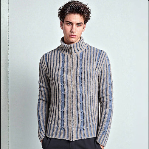 Striped knit sweater for men Amarae