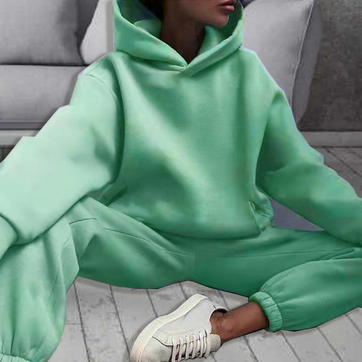 Ensemble de sweat à capuche surdimensionné et de pantalon de jogging pour femmes Chic & Stil