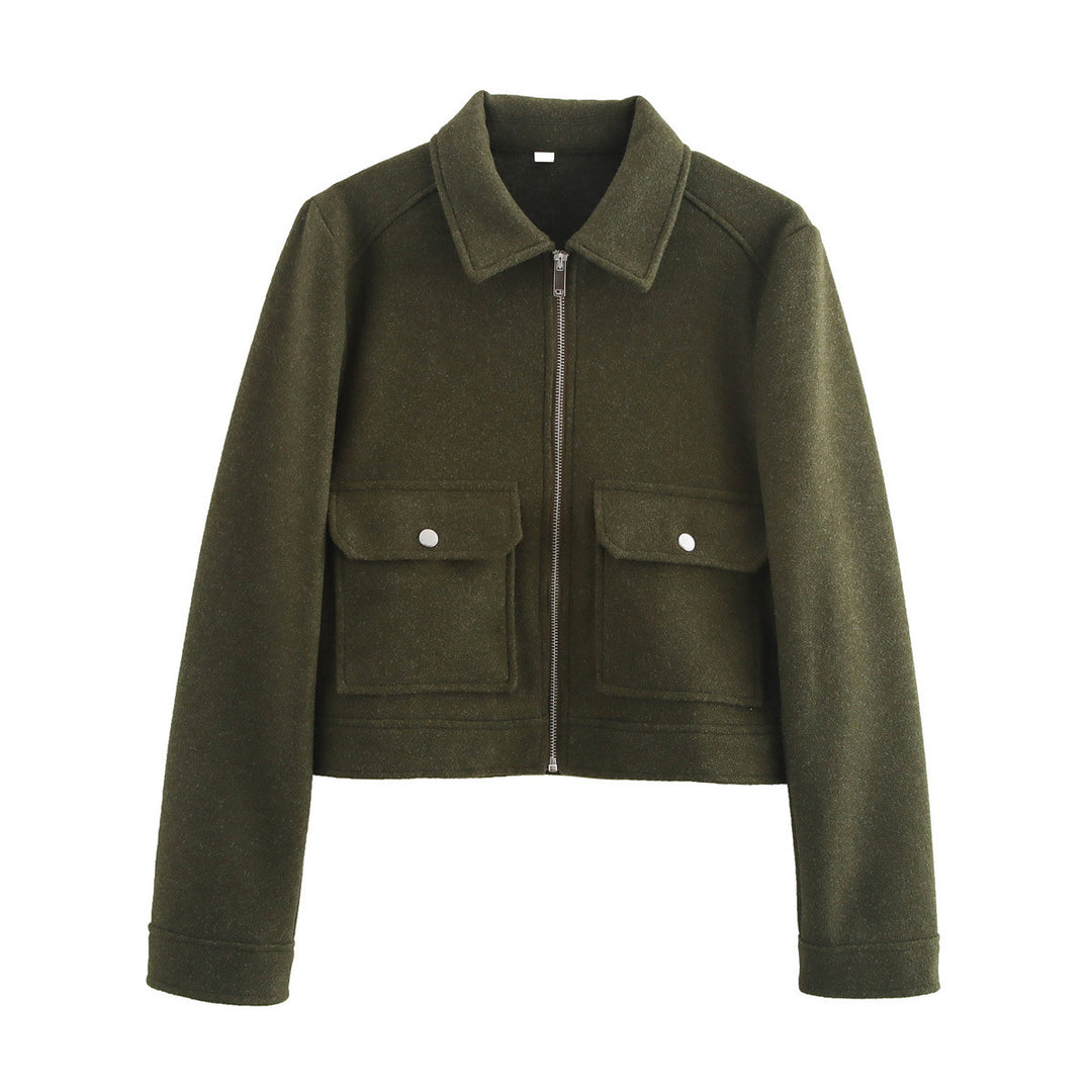 Women's down jacket with practical flap pockets Lune London