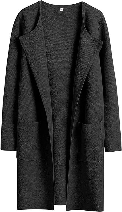 Ladies Long Cardigan with oversized cut and practical pockets Lune London