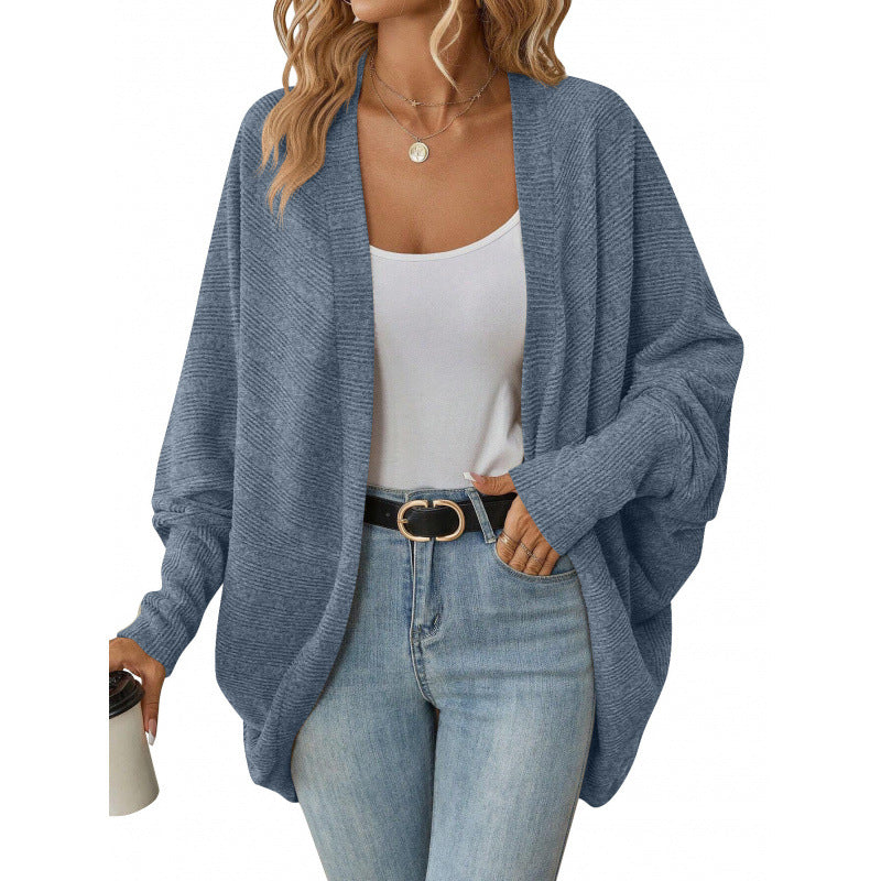 Women casual knitted cardigan with oversized fit and relaxed sleeves Lune London