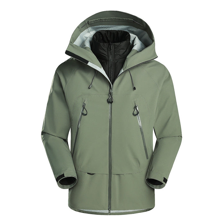 Men's waterproof softshell jacket with removable quilted inner jacket Amarae