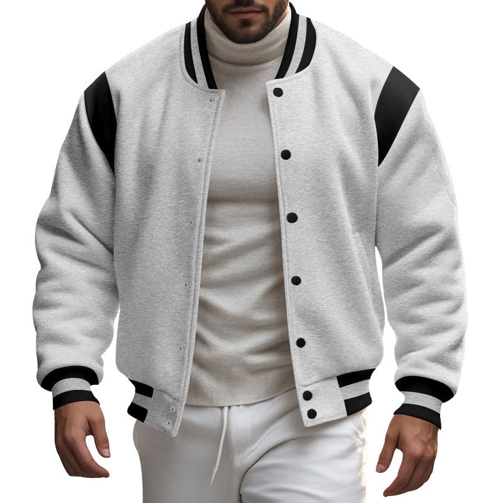 Men's sporty bomber jacket with contrast sleeves Lune London