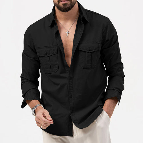 Shirt for men with practical chest pockets and modern fit Amarae