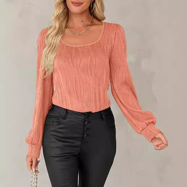 Trendy woman, striped blouse top Lune London