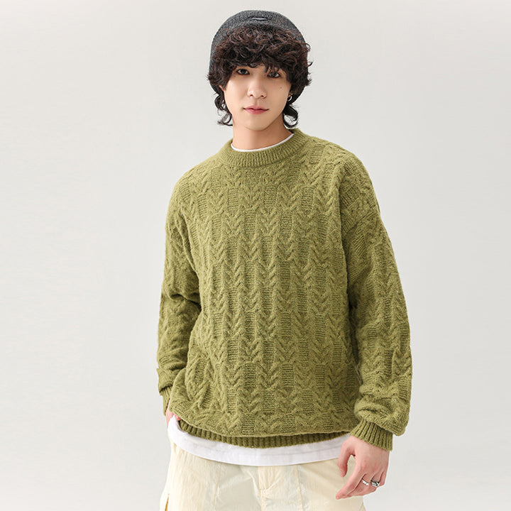 Chunky knit sweater for men with classic pattern Lune London