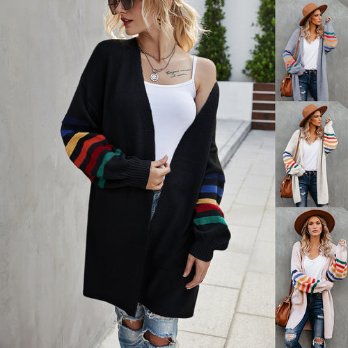 Cardigan confortable pour femmes avec manches colorées Chic & Stil