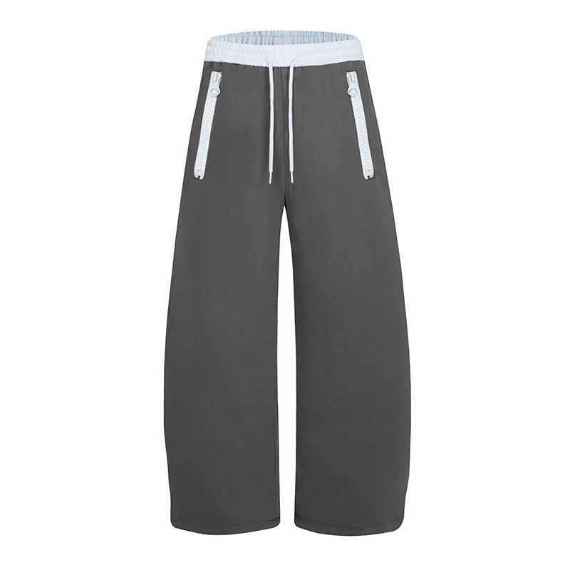 Ladies wide lounge pants with high comfort waistband, drawstring and zip pockets Amarae