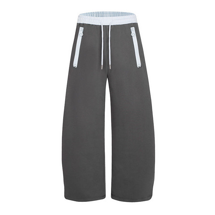 Ladies wide lounge pants with high comfort waistband, drawstring and zip pockets Amarae