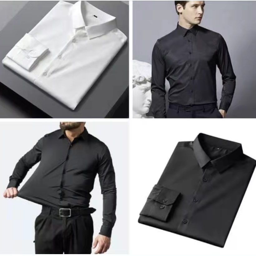 Men's long sleeve shirt with a stretchy fit and breathable fabric Lune London
