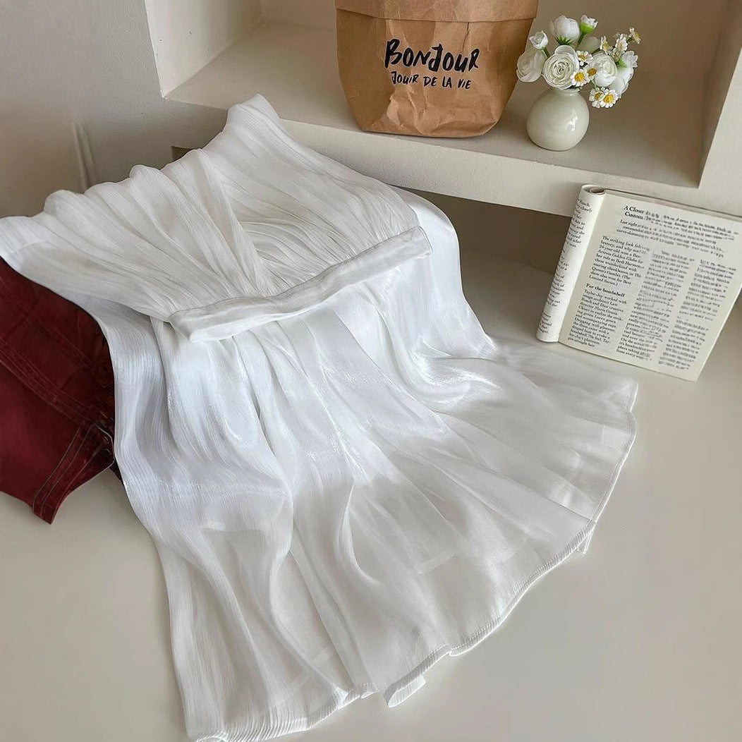 Robe maxi plissée pour femmes Chic & Stil