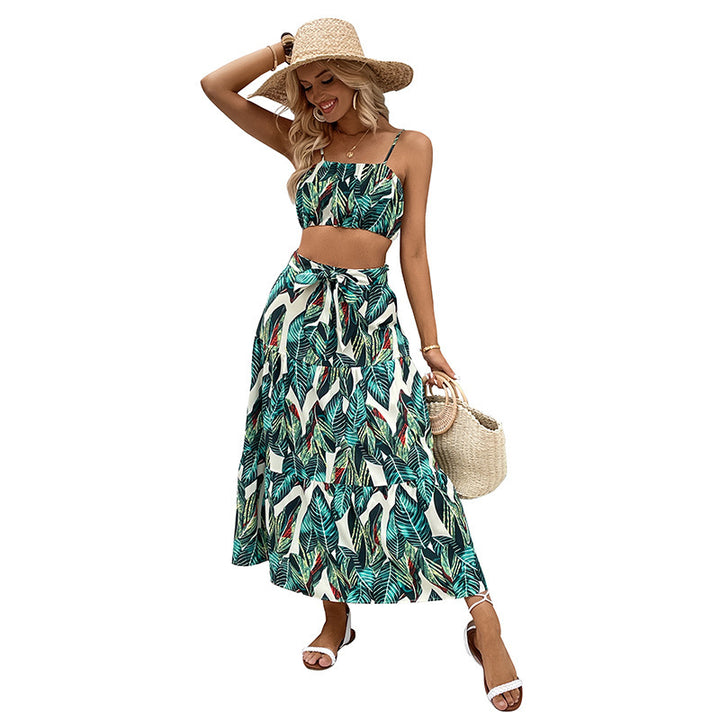 Women Tropical Print Chic Two Piece Set and Style