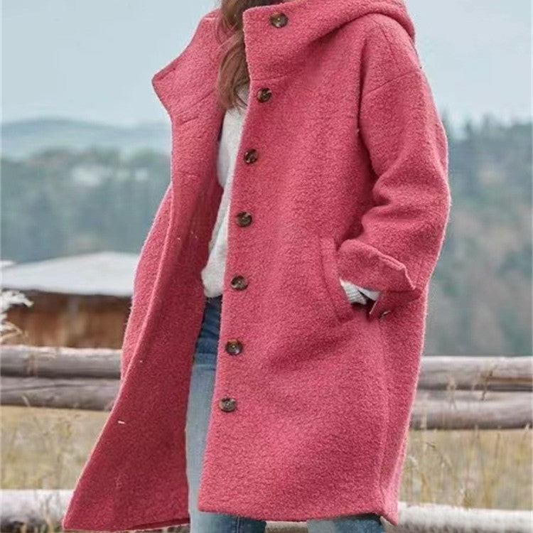 Amarae oversized wool coat for women