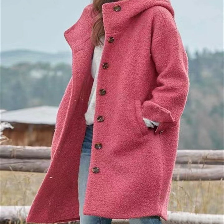 Amarae oversized wool coat for women