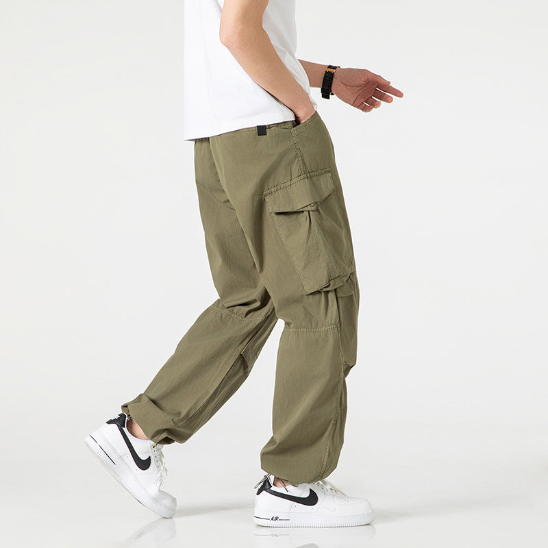 Multifunctional cargo pants for men with practical side pockets Lune London