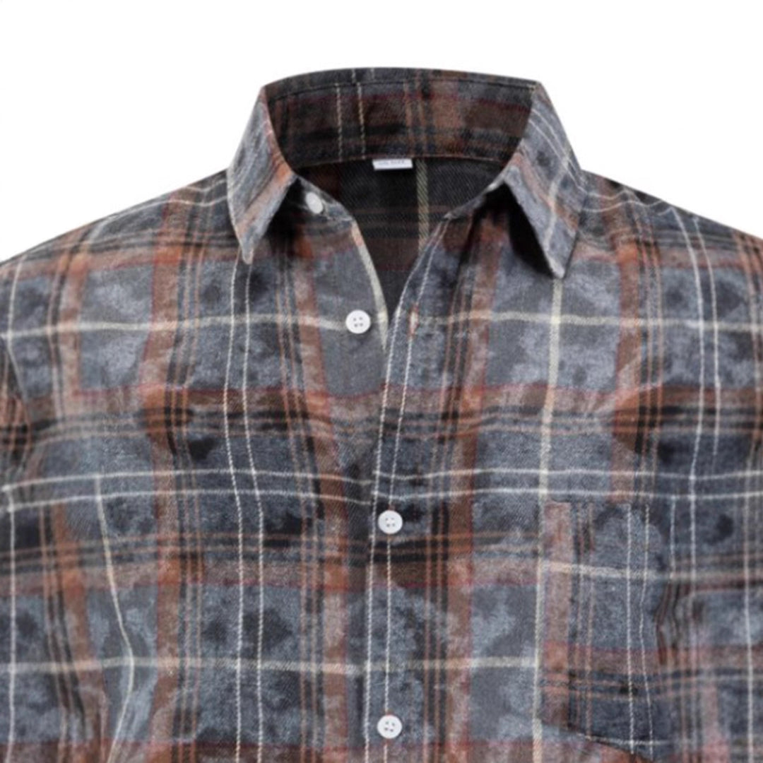 Lune London plaid flannel shirt for men