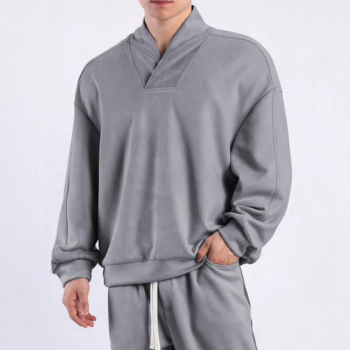 Women's sweater with modern high collar and relaxed cut Amarae