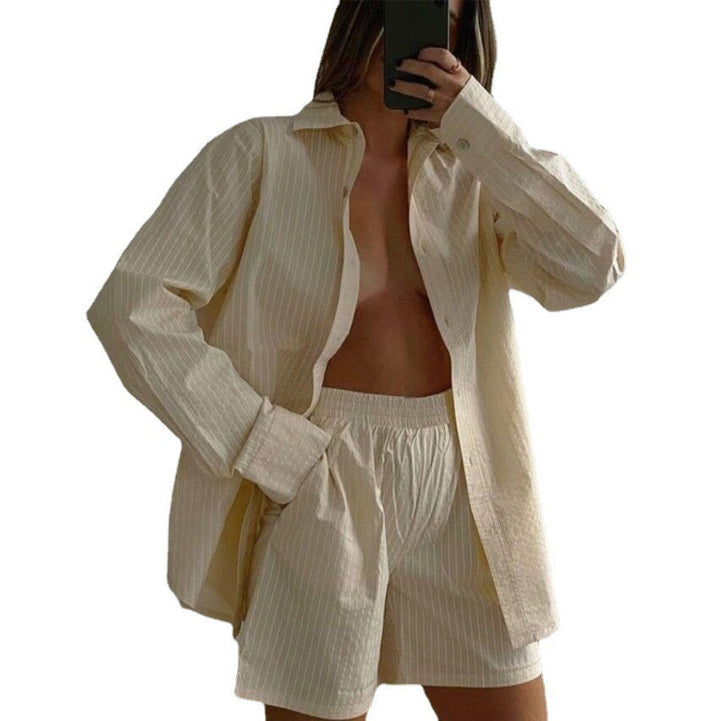 Women striped casual lounge set Lune London