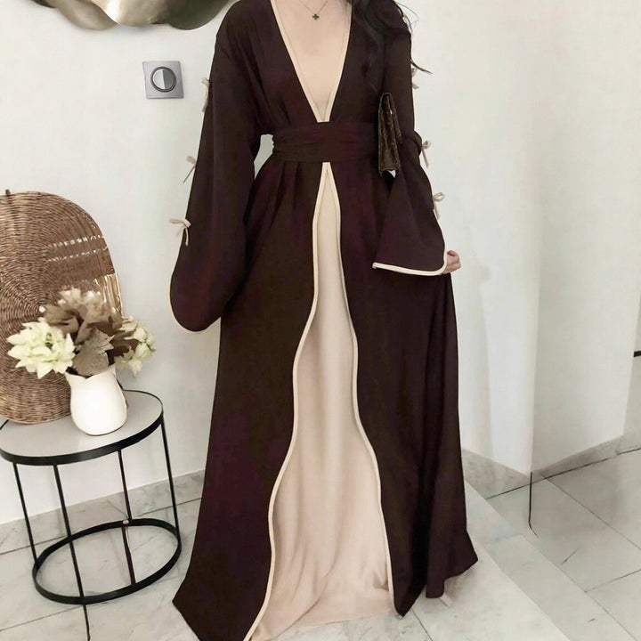Maxi dress for women with elegant knot details and a flowy cut Lune London