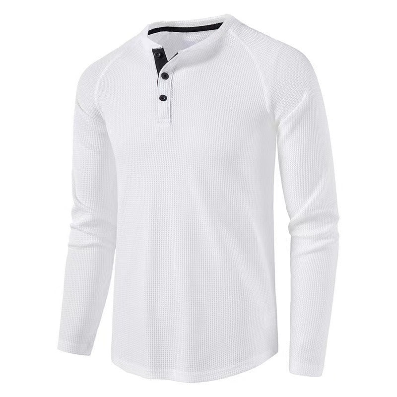 Men's long sleeve shirt with elegant button placket and structured design Lune London