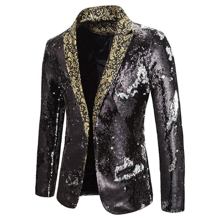 Men's Extravagant Sequin Blazer Jacket Lune London