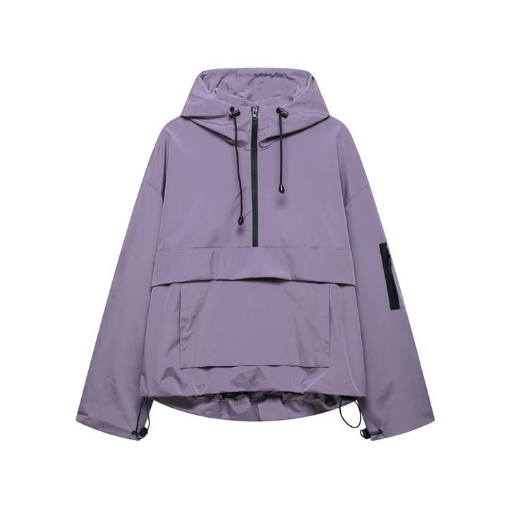 Ladies functional hoodie jacket with practical pockets and adjustable hem Amarae