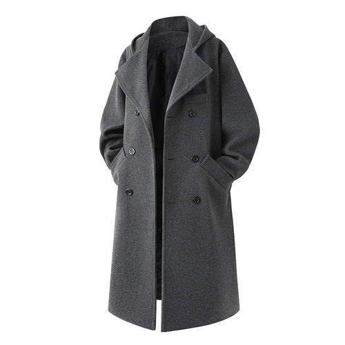 Elegant transition coat for women with double pleat collar and side pockets Amarae