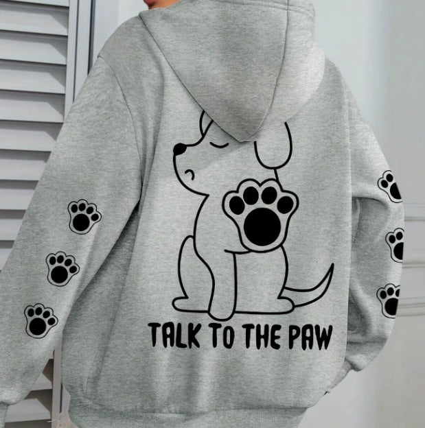 Hoodie for women with playful animal pattern and comfortable fit Lune London