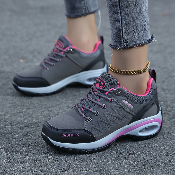 Women Padded Platform Sneakers with Air Cushioning and Ergonomic Comfort Footbed Amarae