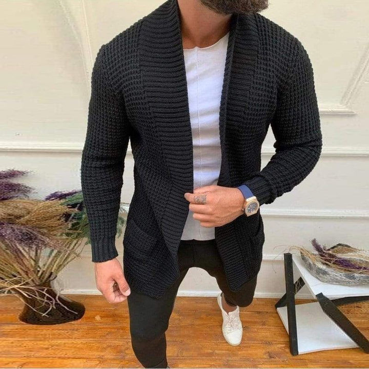 Men's knit jacket with modern fit Lune London