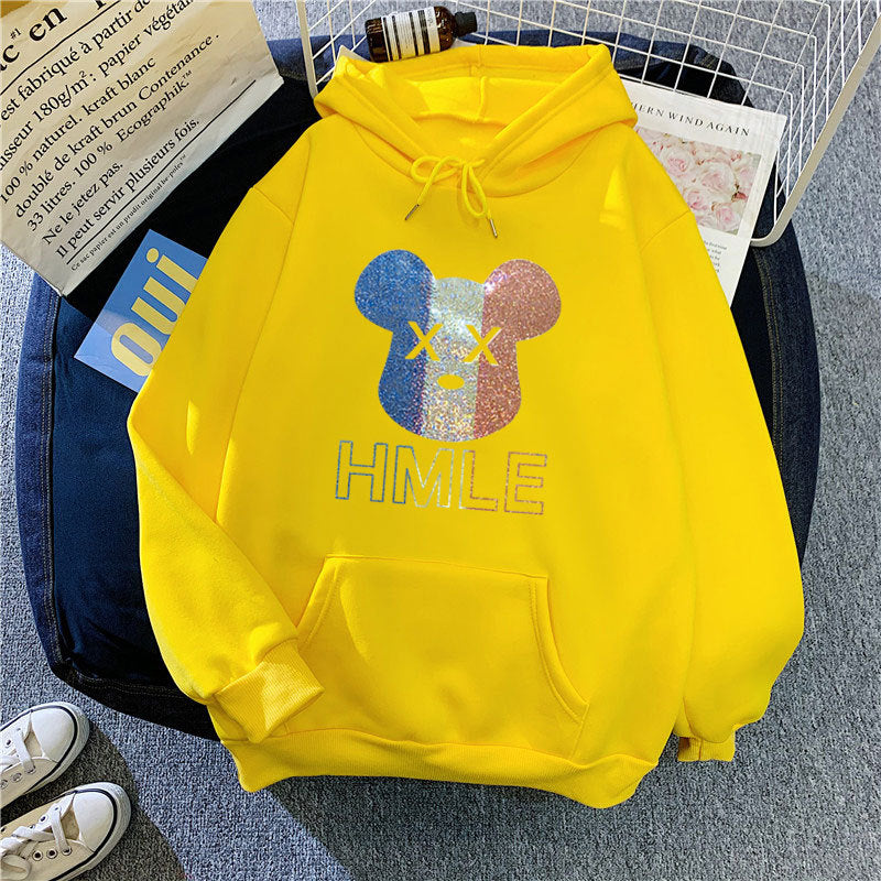 Women's hoodie with artistic bear motif Chic & Stil