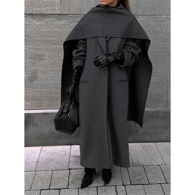 Plus size ladies wrap coat Lune London