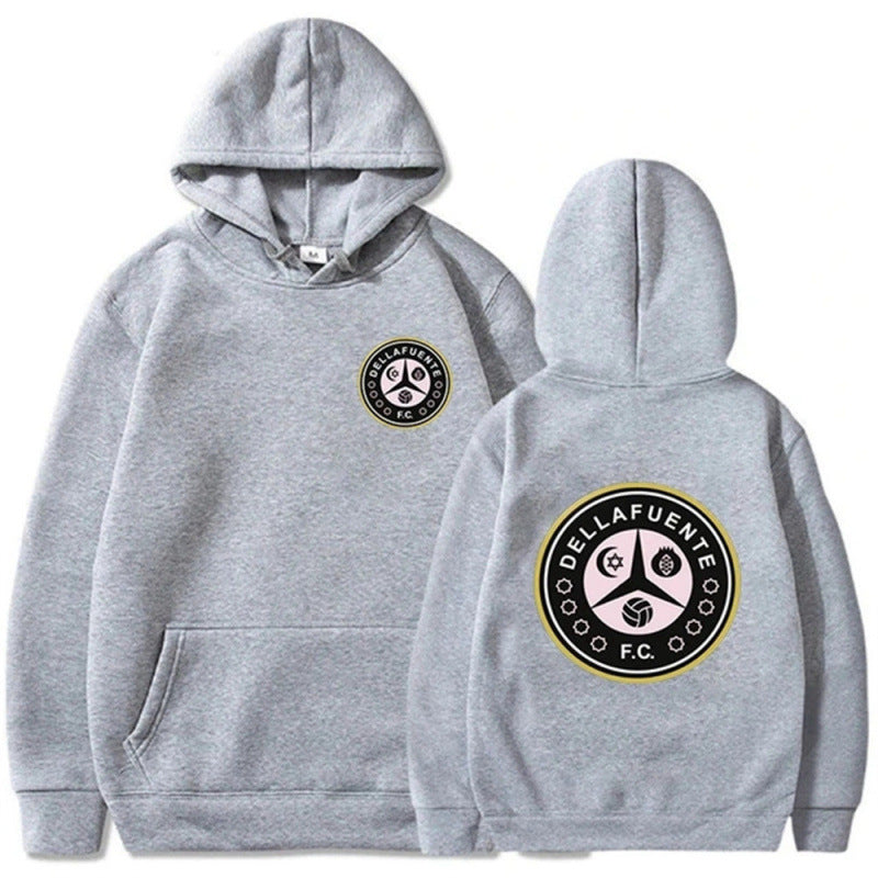 Women's hooded sweatshirt with unique club design and soft fleece Lune London