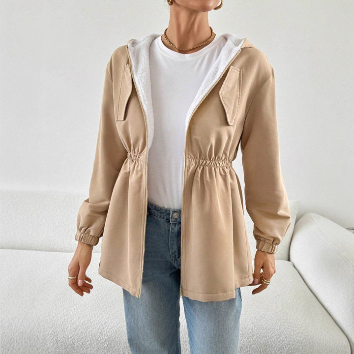 Casual hooded jacket for women with elastic waist Lune London