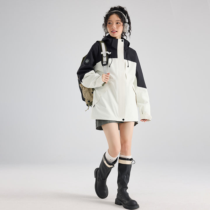 Women's waterproof, breathable functional parka with hood and loose fit Amarae