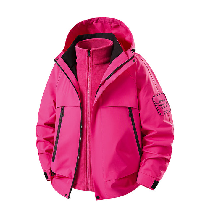 Men's two-in-one waterproof winter parka with removable fleece inner jacket Amarae