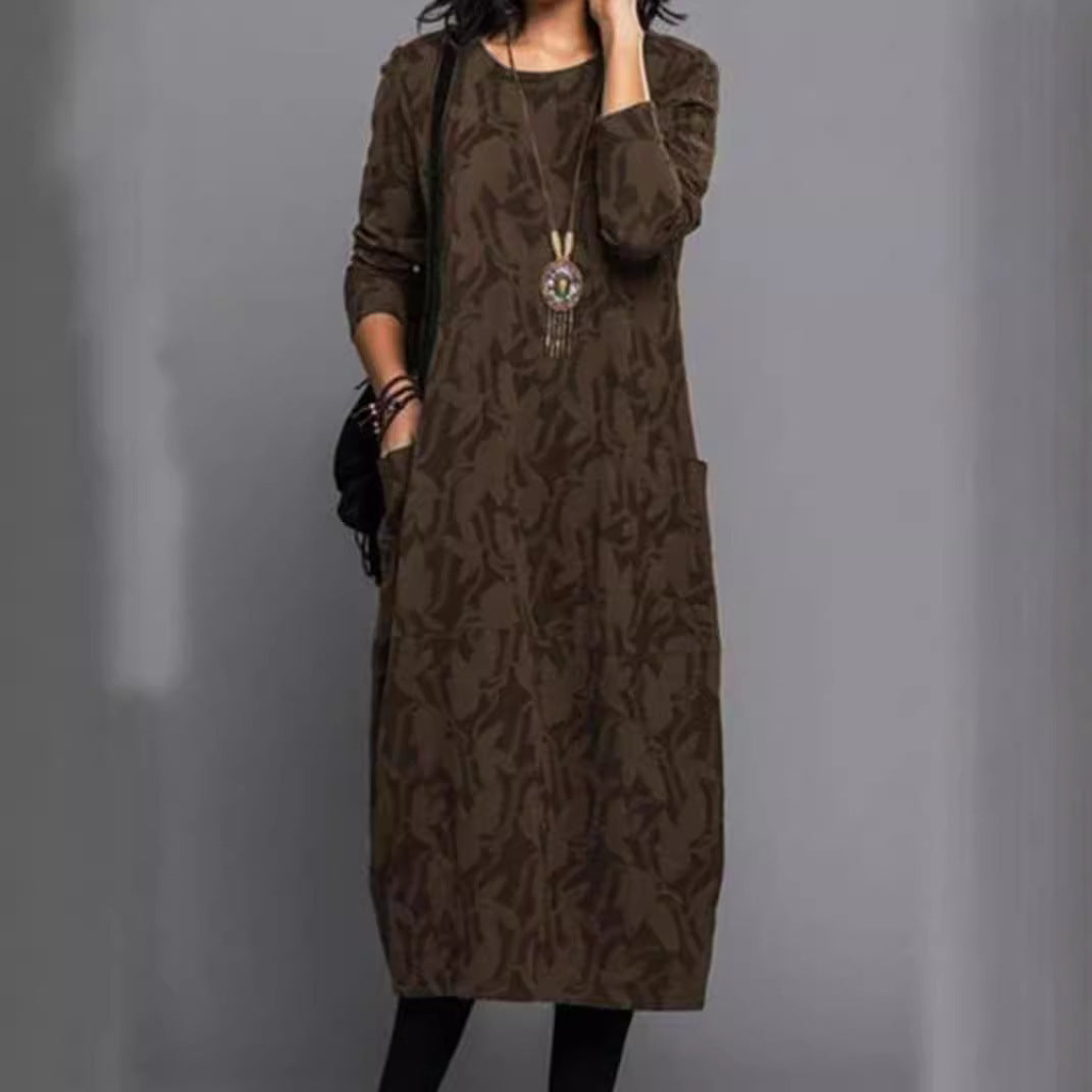 Casual long sleeve dress for women with practical pockets Lune London